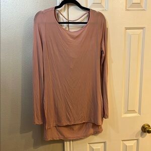 Fabletics Pink Long Sleeve Women's Top